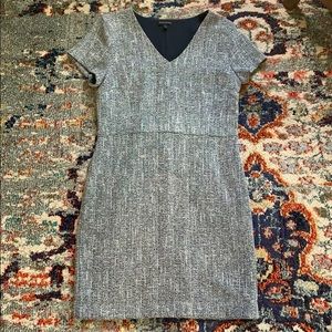 Dark Navy Tweed Dress